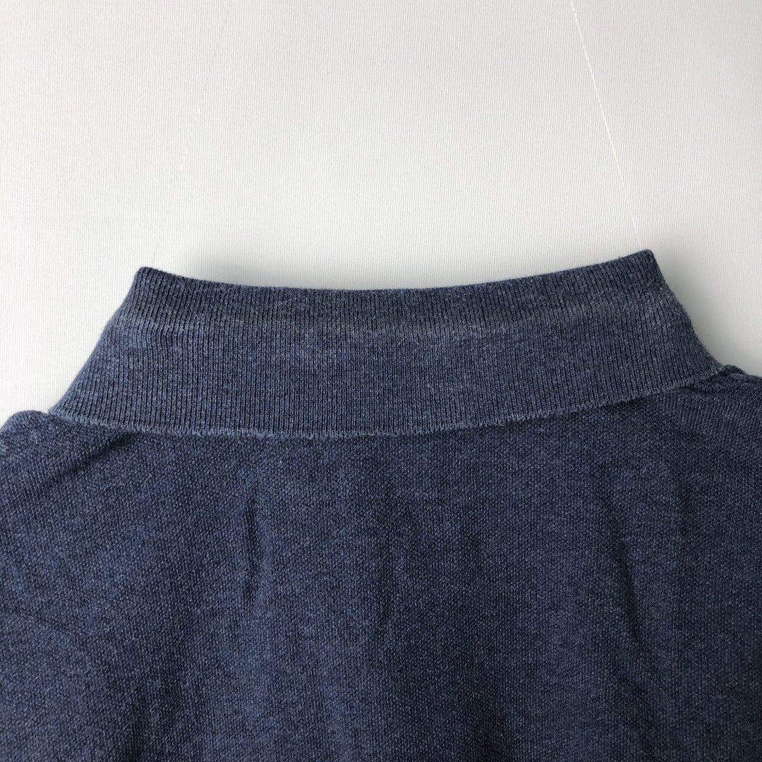 Ralph Lauren POLO RALPH LAUREN Long Sleeve Polo Shirt Men's M cotton Navy blue Vintage Second Hand