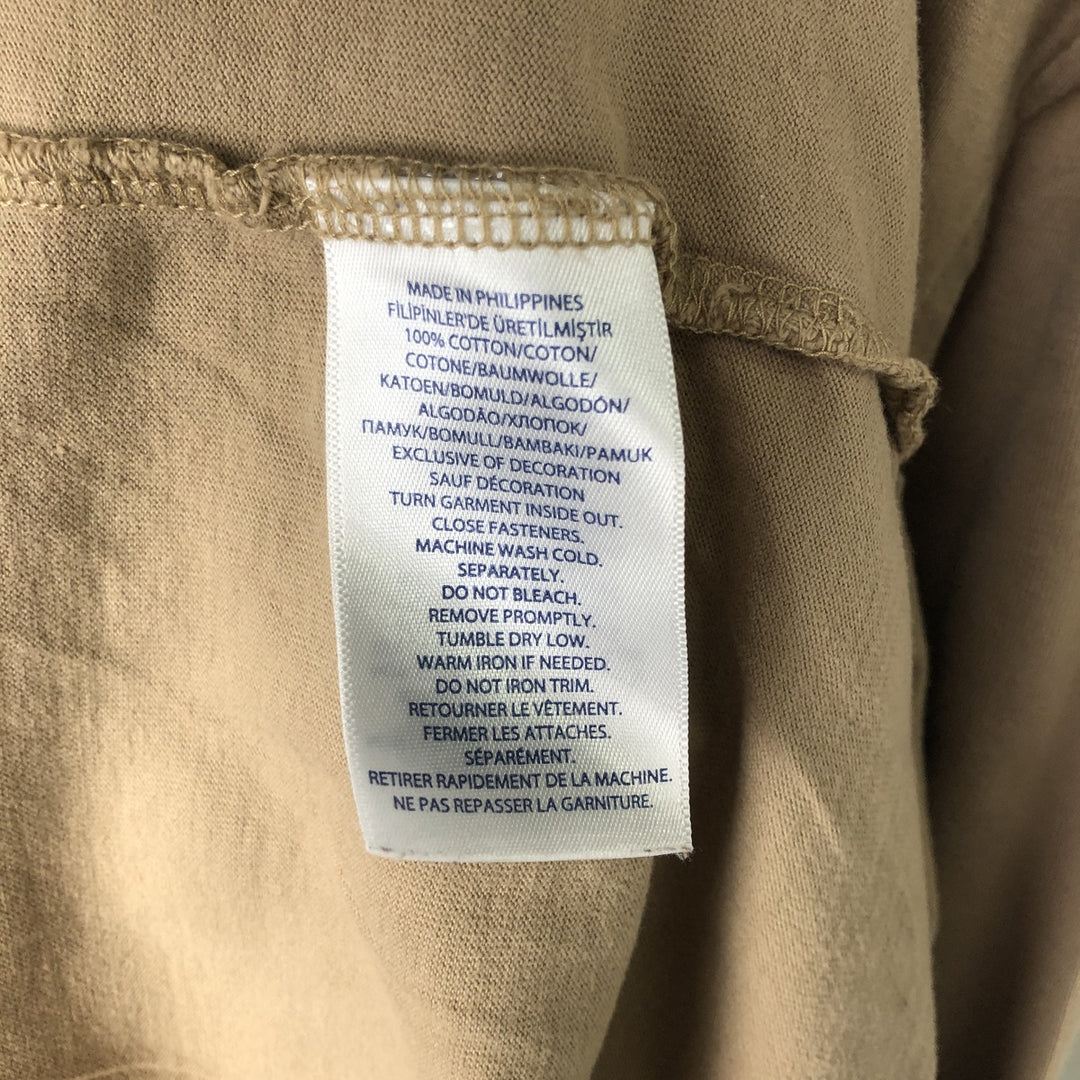 Ralph Lauren POLO RALPH LAUREN Long Sleeve Polo Shirt Men's XL cotton Beige type Vintage Second Hand