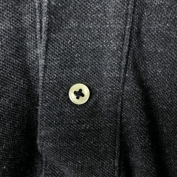 Ralph Lauren POLO RALPH LAUREN long-sleeved polo shirt, men's size L cotton gray type Vintage Second Hand