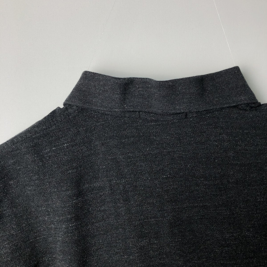 Ralph Lauren POLO RALPH LAUREN long-sleeved polo shirt, men's size L cotton gray type Vintage Second Hand