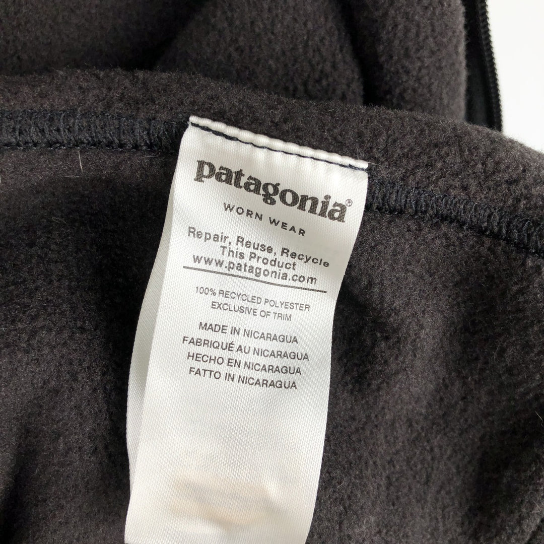 Patagonia STY23015SP19 Fleece Vest, Men's Size L polyester black type Vintage Second Hand