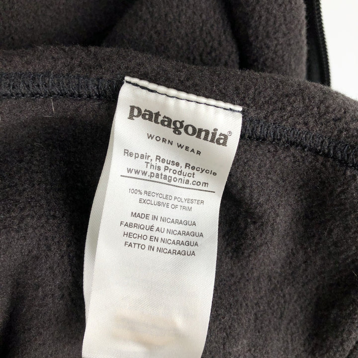 Patagonia STY23015SP19 Fleece Vest, Men's Size L polyester black type Vintage Second Hand