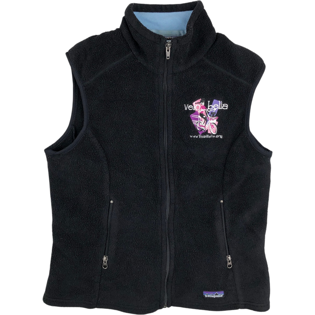 2000'S Patagonia Synchilla Fleece Vest (25163F5), Women's Size Medium polyester black type Vintage Second Hand