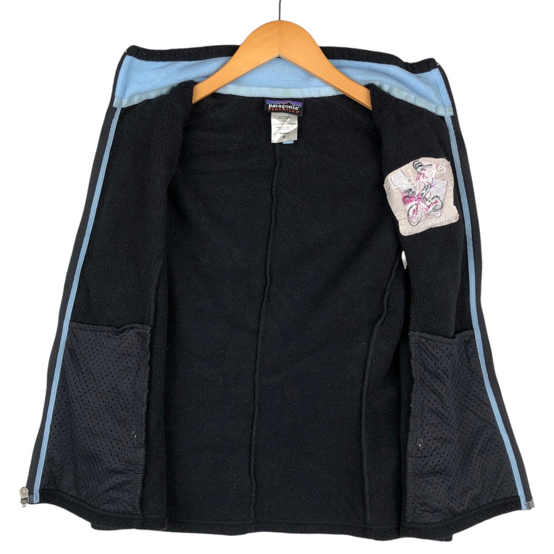 2000'S Patagonia Synchilla Fleece Vest (25163F5), Women's Size Medium polyester black type Vintage Second Hand