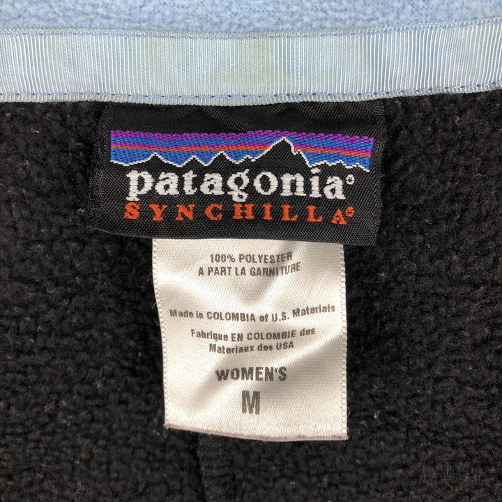 2000'S Patagonia Synchilla Fleece Vest (25163F5), Women's Size Medium polyester black type Vintage Second Hand