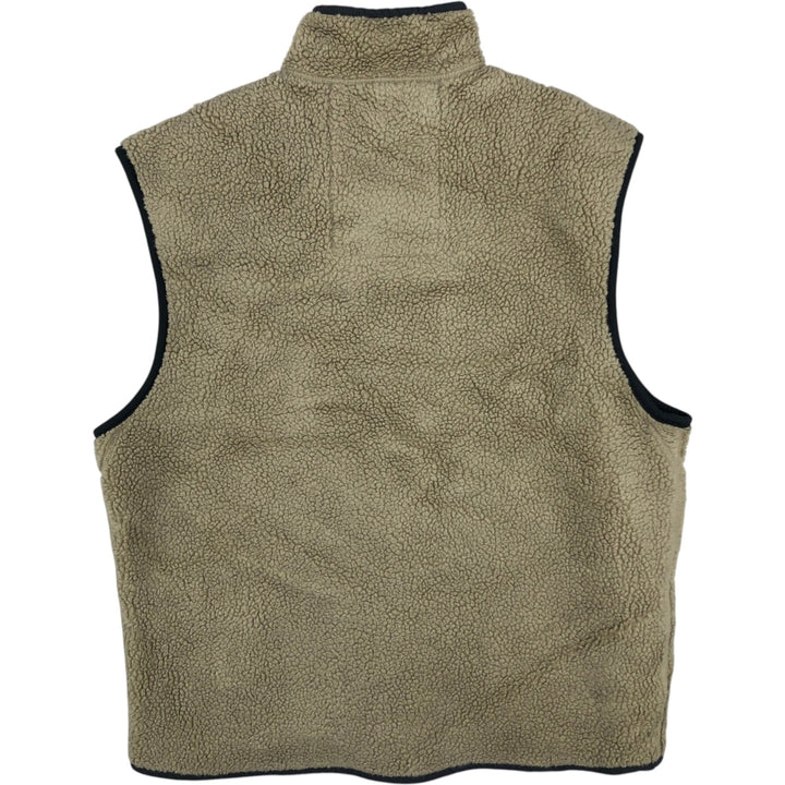 Abercrombie and Fitch fleece vest, men's size L (approx.) acrylic Beige type Vintage Second Hand