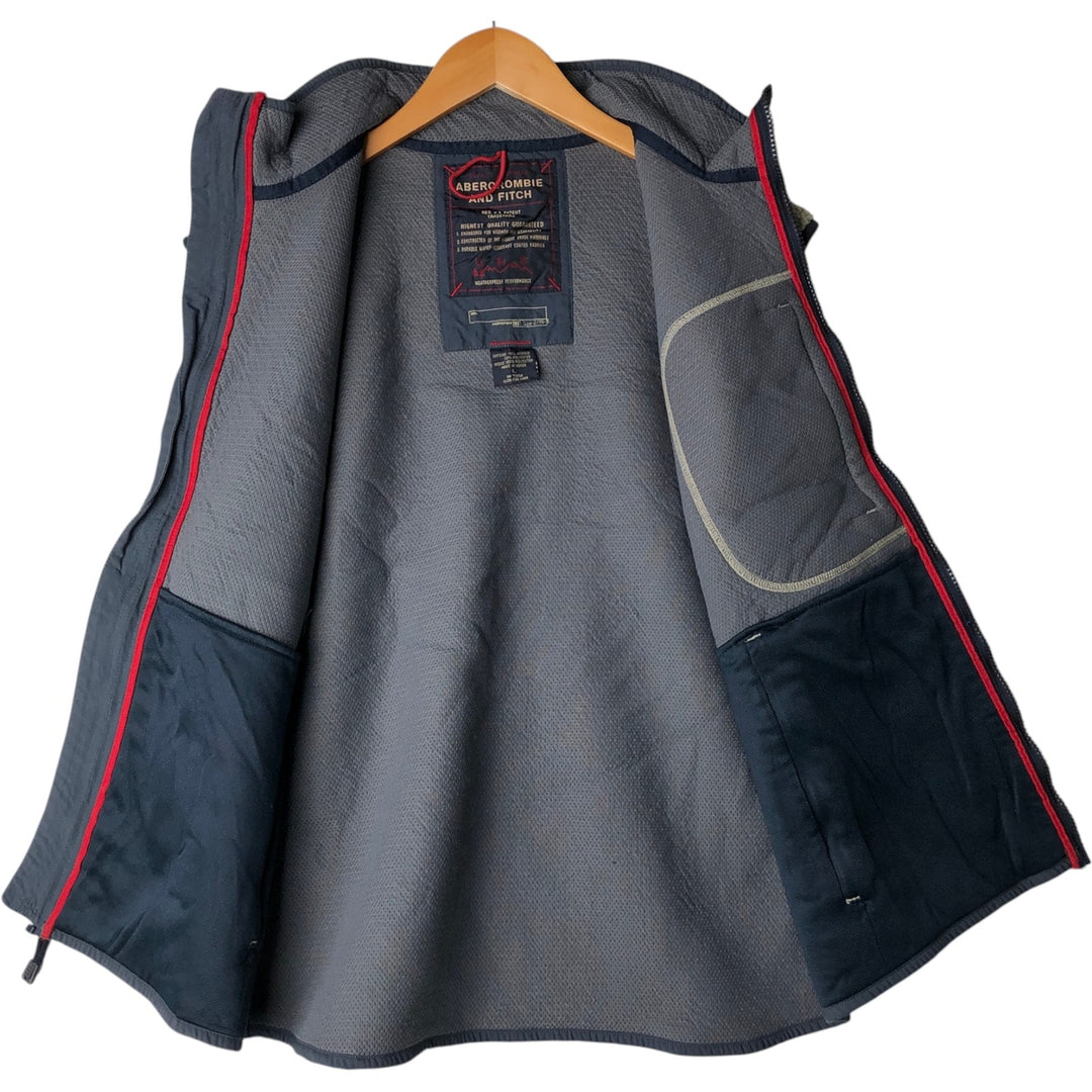 Abercrombie and Fitch fleece vest, men's size L (approx.) acrylic Beige type Vintage Second Hand
