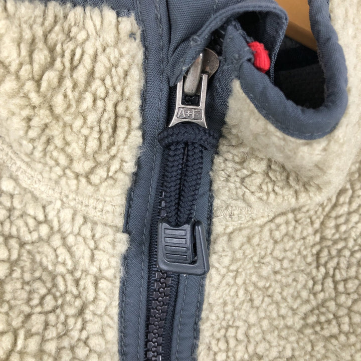 Abercrombie and Fitch fleece vest, men's size L (approx.) acrylic Beige type Vintage Second Hand