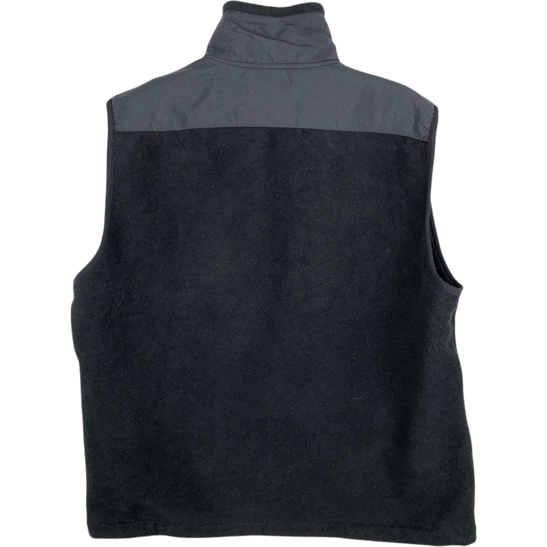 LLBean fleece vest, men's size L unclear black type Vintage Second Hand