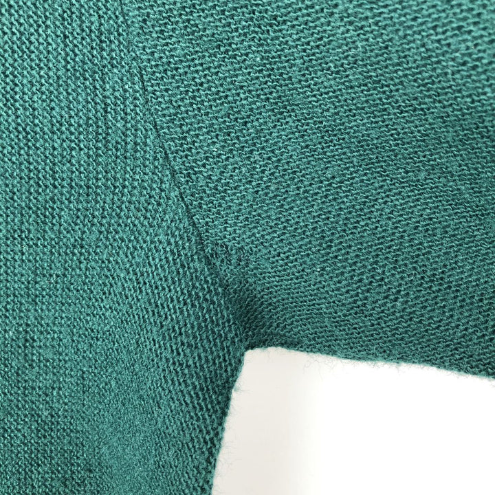 90'S Arrow Tournament Acrylic Knit Cardigan, Made in USA, Men's Size XL, Vintage acrylic green type Vintage Second Hand