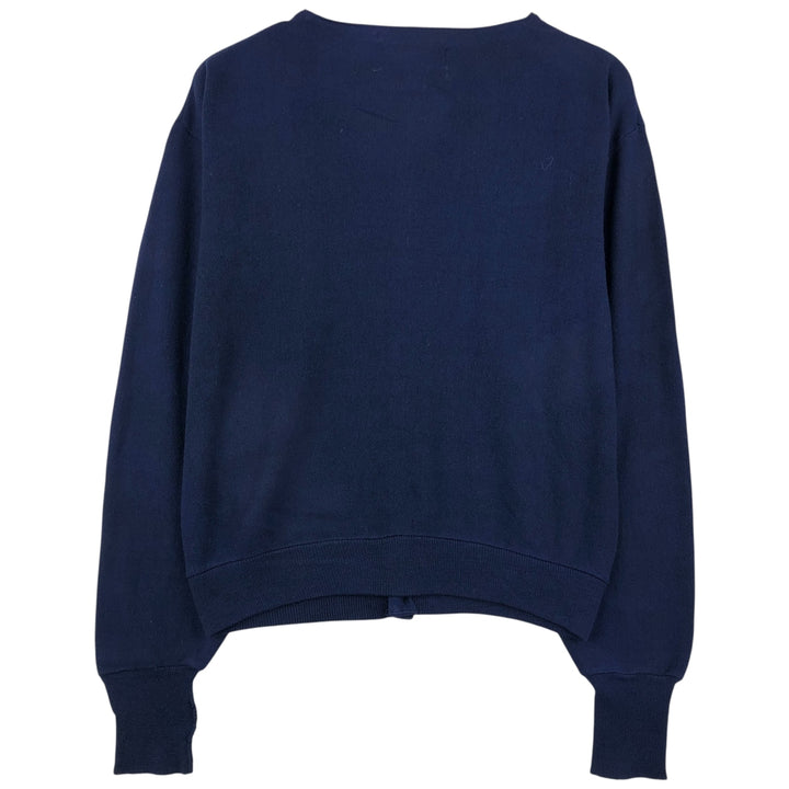 KNIGHTS BRIDGE FOR MEN Acrylic Knit Cardigan, Made in USA, Men's Size M acrylic navy blue type Vintage Second Hand