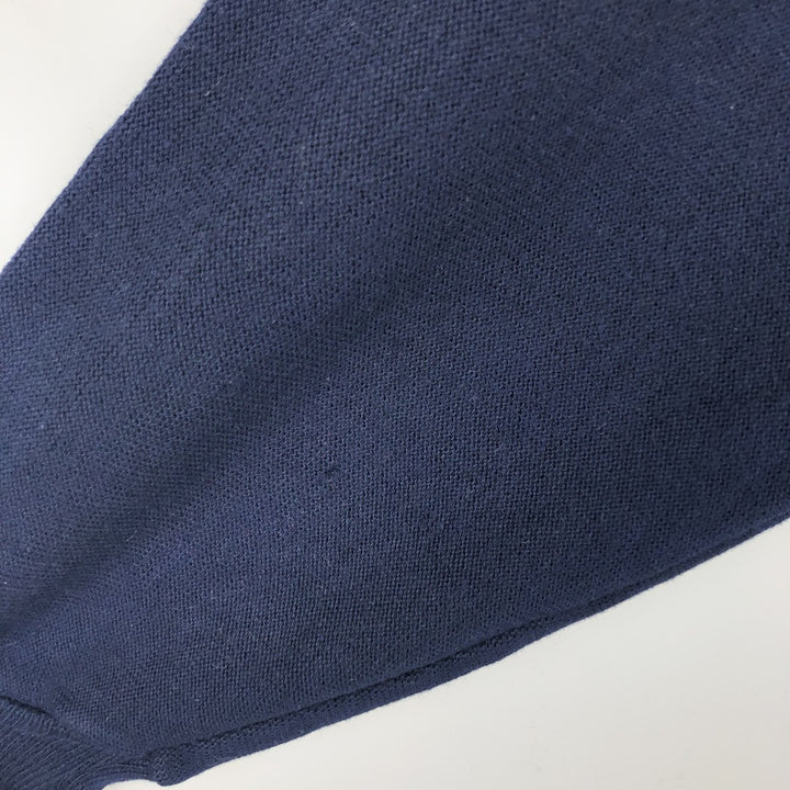 KNIGHTS BRIDGE FOR MEN Acrylic Knit Cardigan, Made in USA, Men's Size M acrylic navy blue type Vintage Second Hand