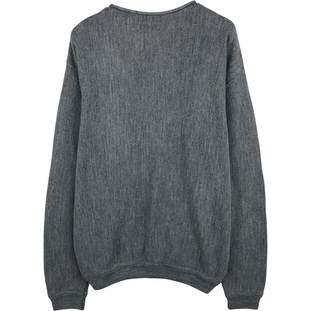 Classics Acrylic Knit Cardigan, Made in USA, Men's Size L acrylic gray type Vintage Second Hand