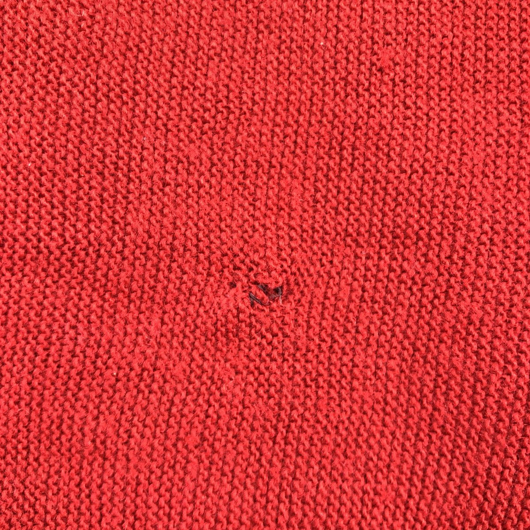 Vintage 90'S IZOD acrylic knit cardigan, made in the USA, size L, men's acrylic red type Vintage Second Hand