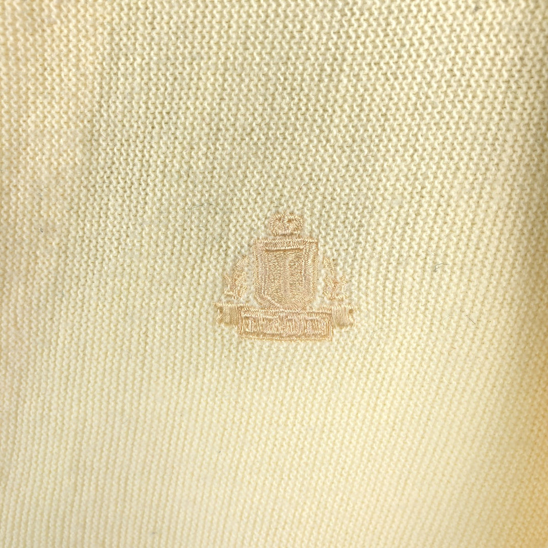 Lacoste IZOD Acrylic Knit Cardigan, Made in USA, Men's Size M acrylic yellow type Vintage Second Hand