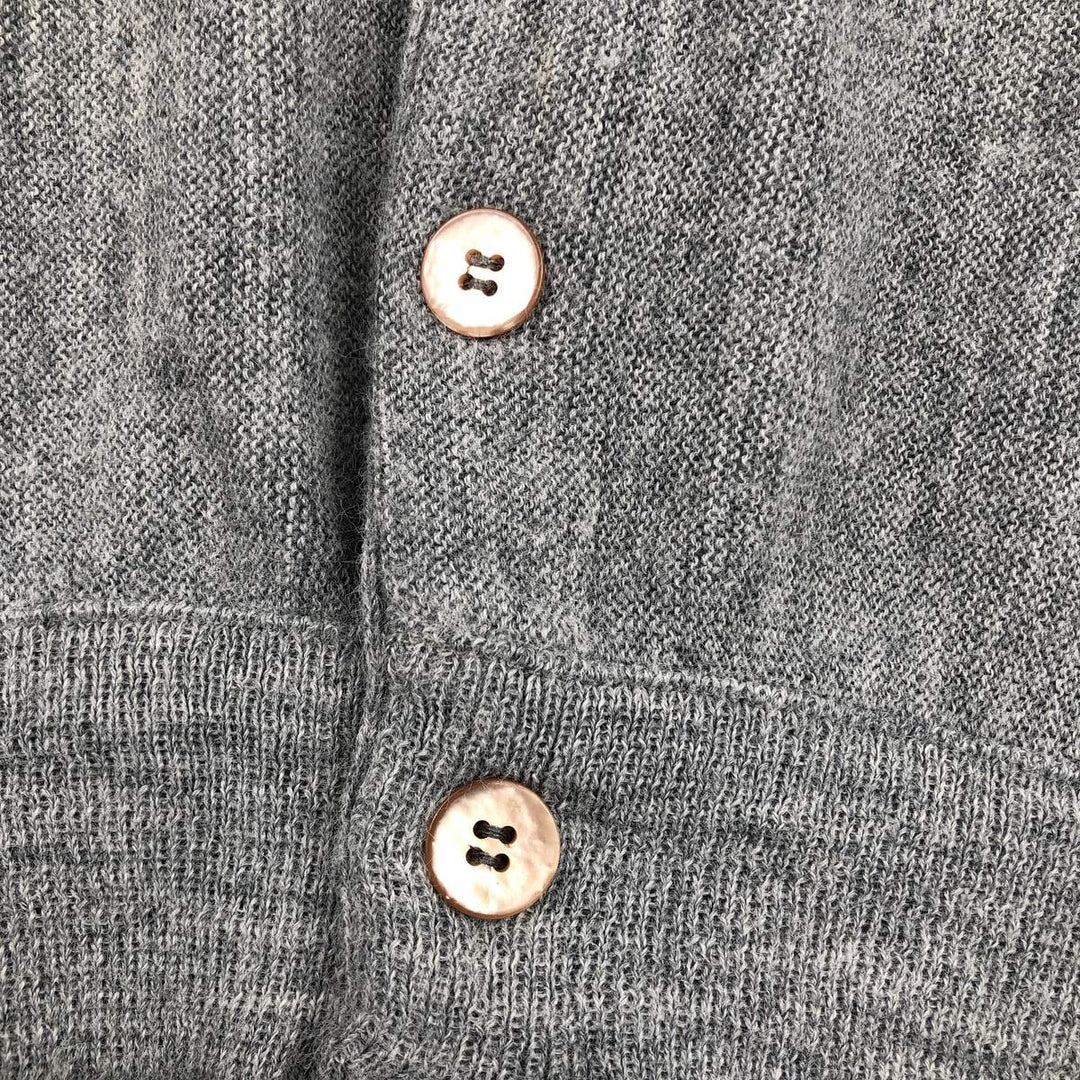 Vintage 1970'S Lord Jeff Jefflinks acrylic knit cardigan, made in the USA, size L, men's Oron Acrylic gray type Vintage Second Hand