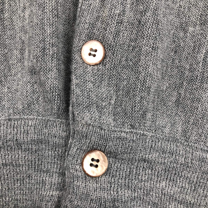 Vintage 1970'S Lord Jeff Jefflinks acrylic knit cardigan, made in the USA, size L, men's Oron Acrylic gray type Vintage Second Hand