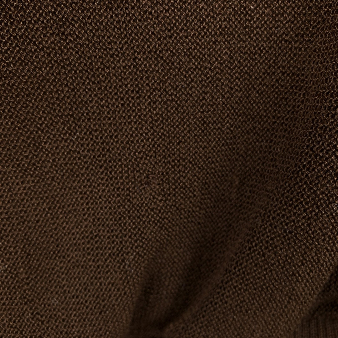 Vintage 1980'S Jantzen knit cardigan, made in the USA, size M, men's polyester brown type Vintage Second Hand