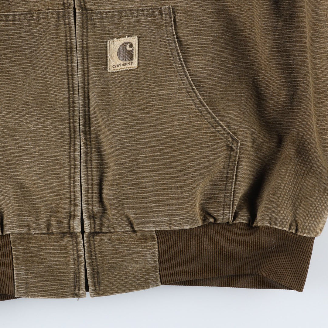 Carhartt Active Jacket, Padded Duck Full-Zip Hoodie, Men's XL unclear beige type brown Vintage Second Hand