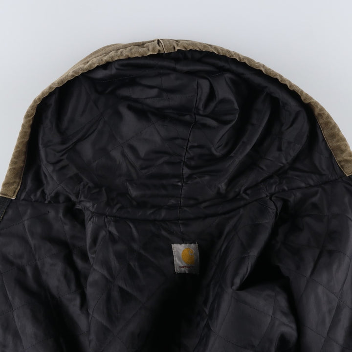 Carhartt Active Jacket, Padded Duck Full-Zip Hoodie, Men's XL unclear beige type brown Vintage Second Hand