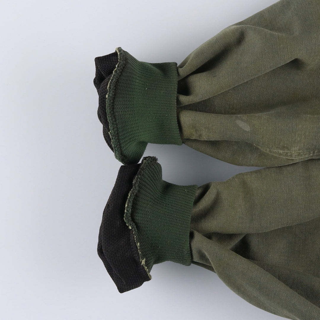 00'S Carhartt Active Jacket Duck Full Zip Hoodie Men's XL cotton Khaki type Vintage Second Hand