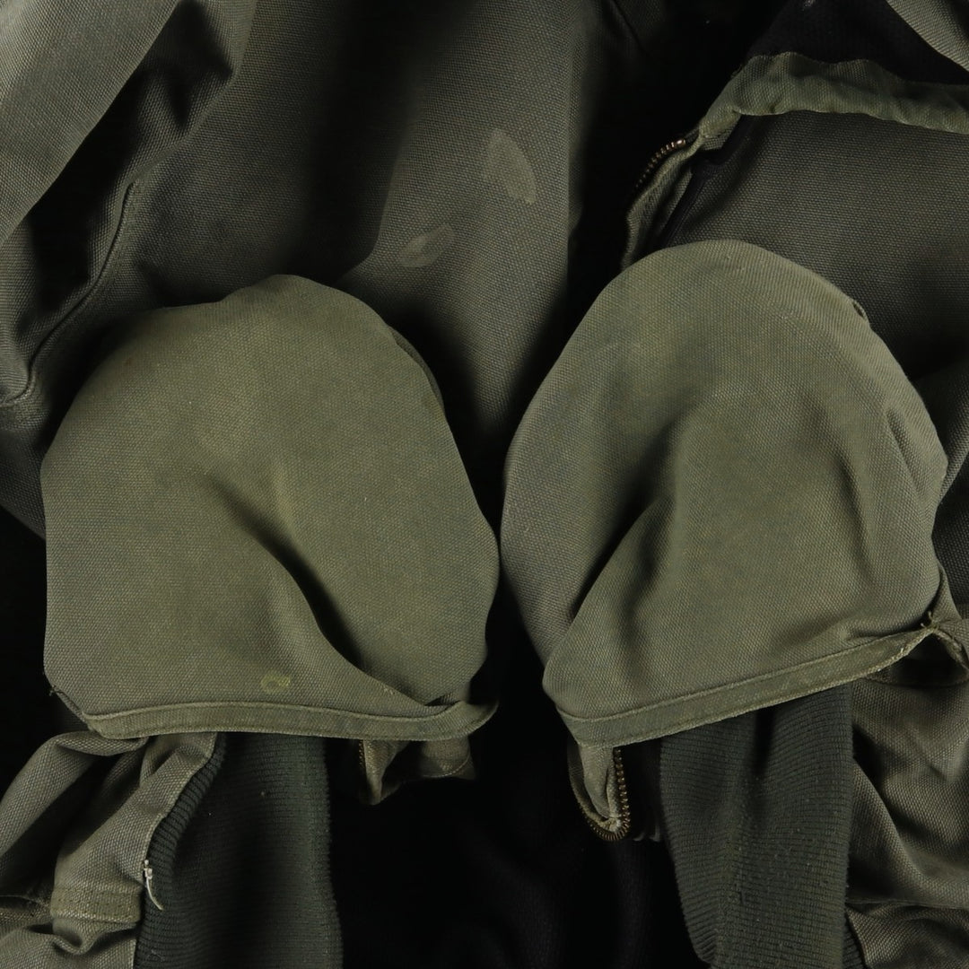 00'S Carhartt Active Jacket Duck Full Zip Hoodie Men's XL cotton Khaki type Vintage Second Hand