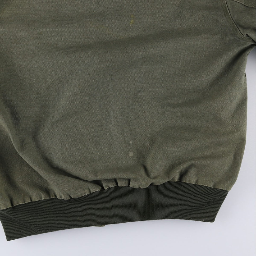 00'S Carhartt Active Jacket Duck Full Zip Hoodie Men's XL cotton Khaki type Vintage Second Hand