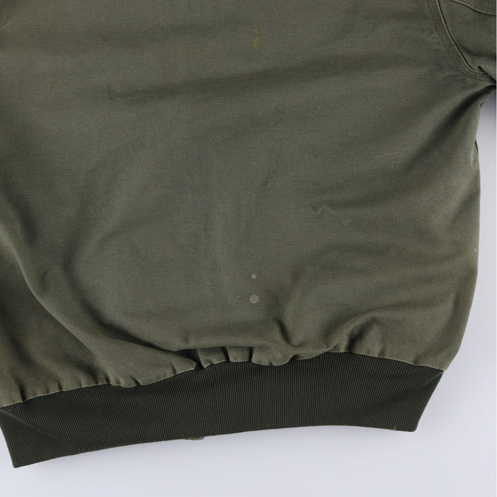 00'S Carhartt Active Jacket Duck Full Zip Hoodie Men's XL cotton Khaki type Vintage Second Hand