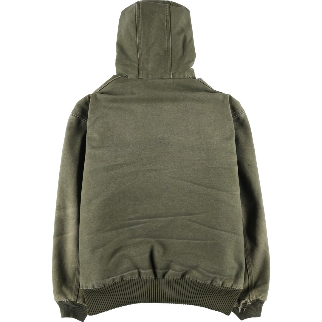 Carhartt Active Jacket, Padded Duck Full-Zip Hoodie, Men's XL cotton Khaki type Vintage Second Hand