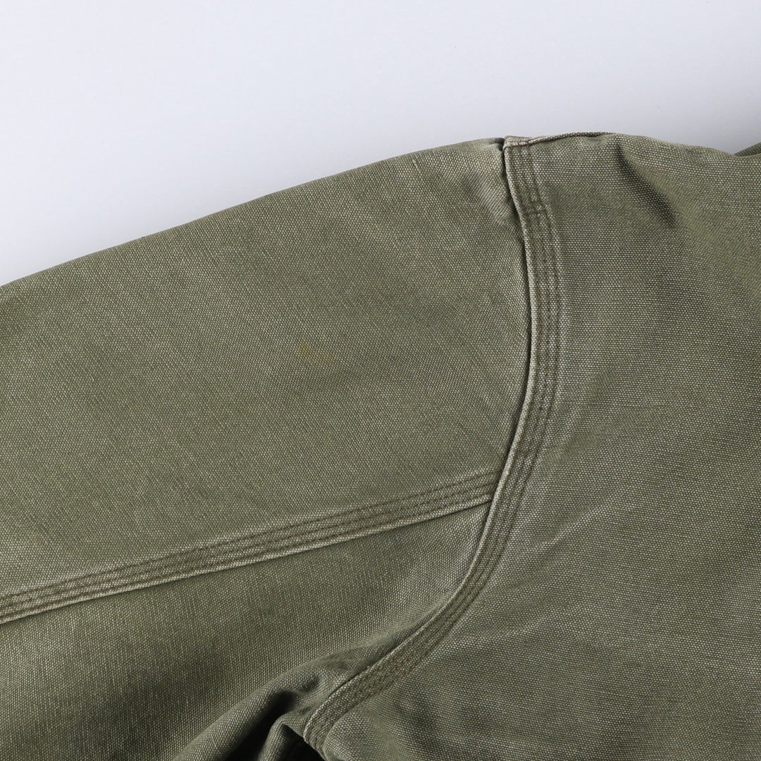 Carhartt Active Jacket, Padded Duck Full-Zip Hoodie, Men's XL cotton Khaki type Vintage Second Hand