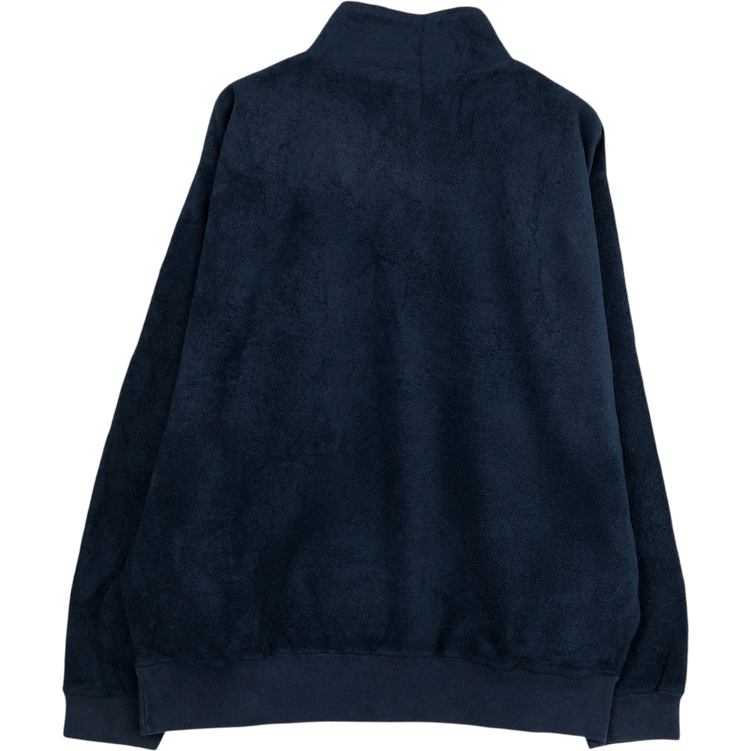 90'S GAP Vintage Half-Zip Fleece Pullover, Men's Size L polyester navy blue type Vintage Second Hand