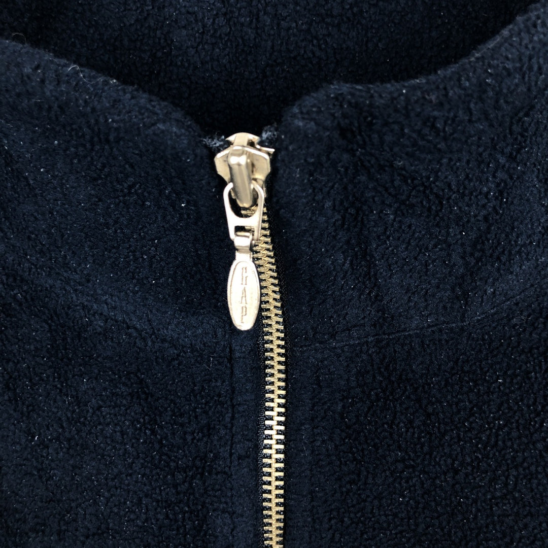 90'S GAP Vintage Half-Zip Fleece Pullover, Men's Size L polyester navy blue type Vintage Second Hand