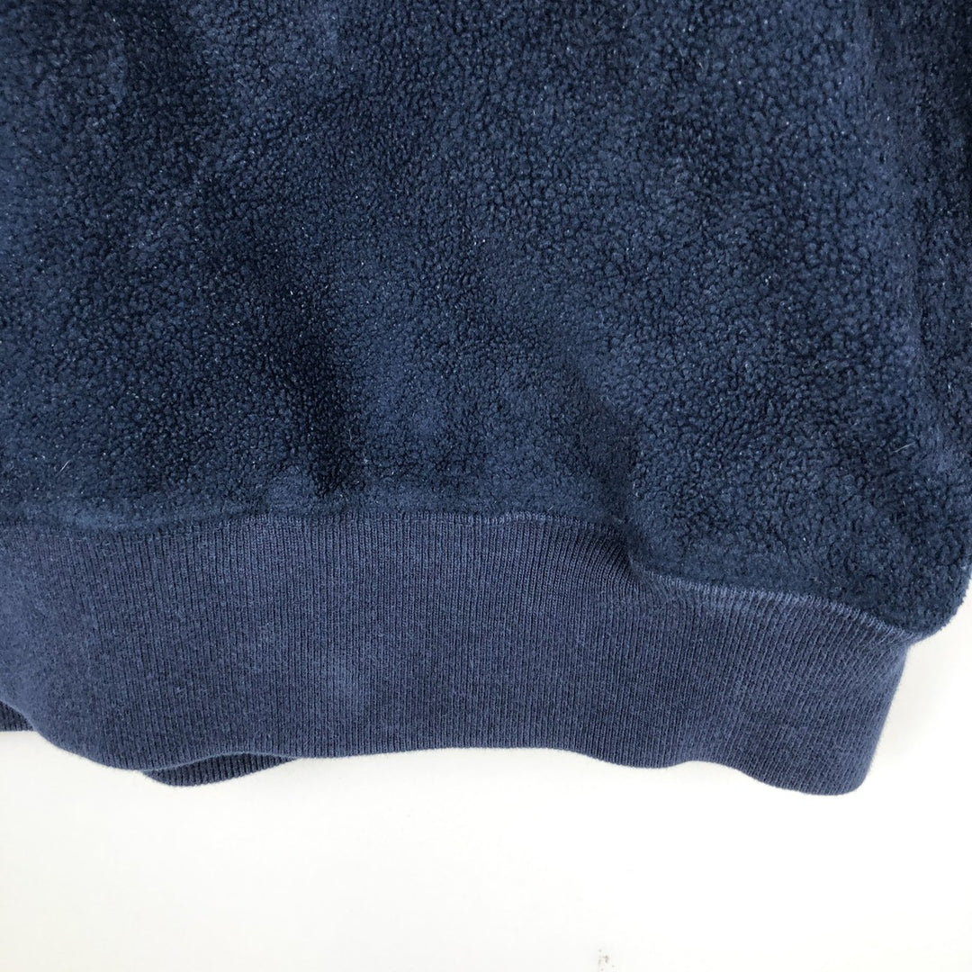 90'S GAP Vintage Half-Zip Fleece Pullover, Men's Size L polyester navy blue type Vintage Second Hand