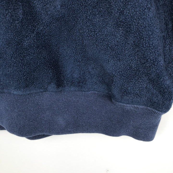 90'S GAP Vintage Half-Zip Fleece Pullover, Men's Size L polyester navy blue type Vintage Second Hand
