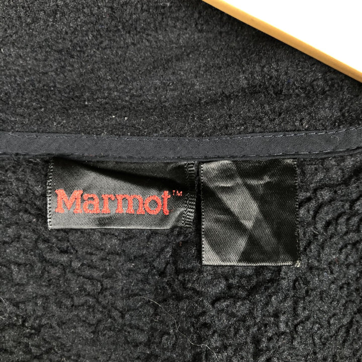 90'S Vintage Marmot Nylon and Fleece Jacket, Men's XXL polyester black type Vintage Second Hand