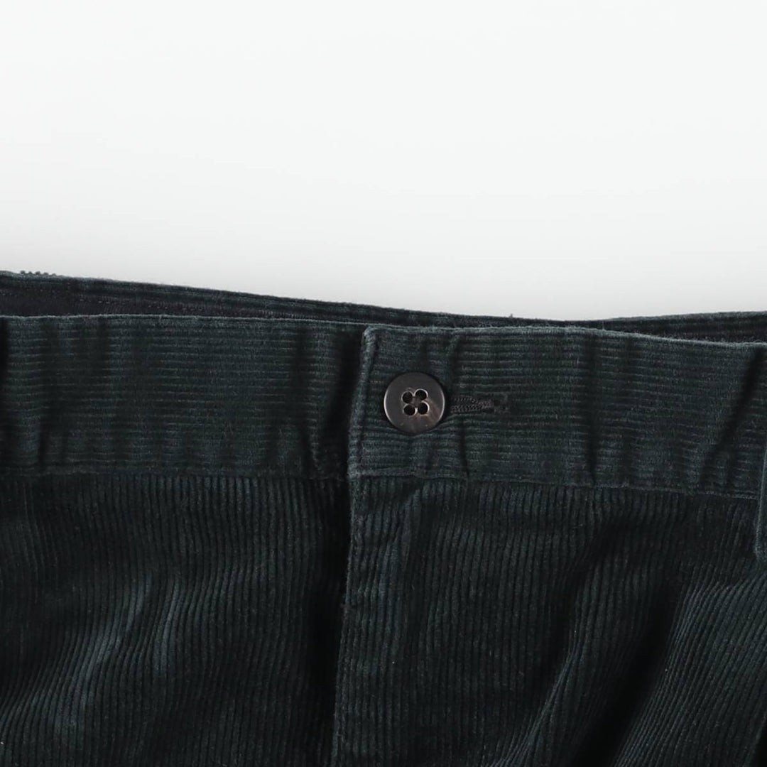Ralph Lauren POLO by Ralph Lauren Two-pleat Corduroy Pants for Men, W36 cotton Green type dark green Vintage Second Hand