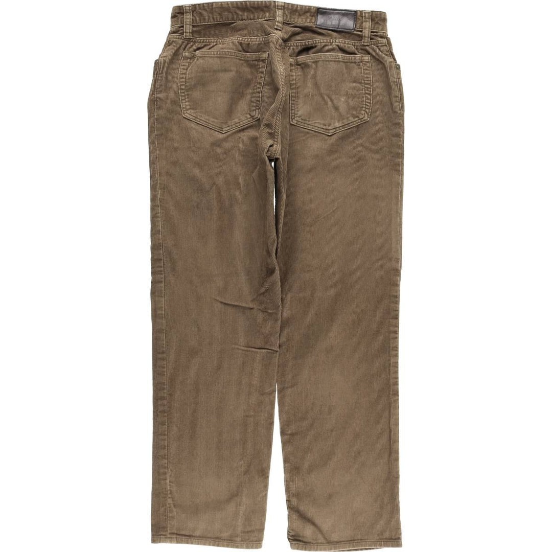 Ralph Lauren POLO RALPH LAUREN STRETCH STRAIGHT FIT Corduroy Pants Men's Size W33 cotton brown type Vintage Second Hand
