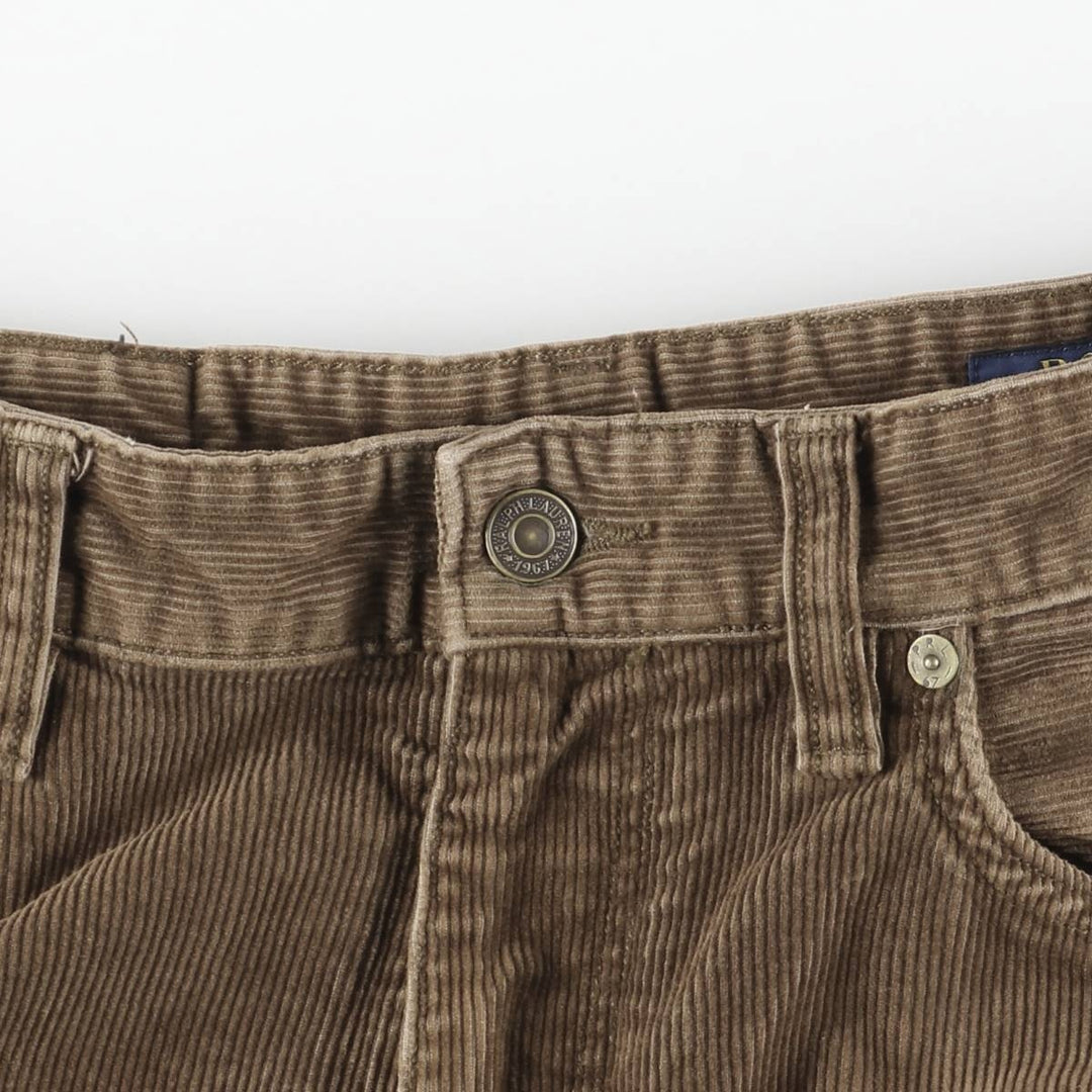 Ralph Lauren POLO RALPH LAUREN STRETCH STRAIGHT FIT Corduroy Pants Men's Size W33 cotton brown type Vintage Second Hand