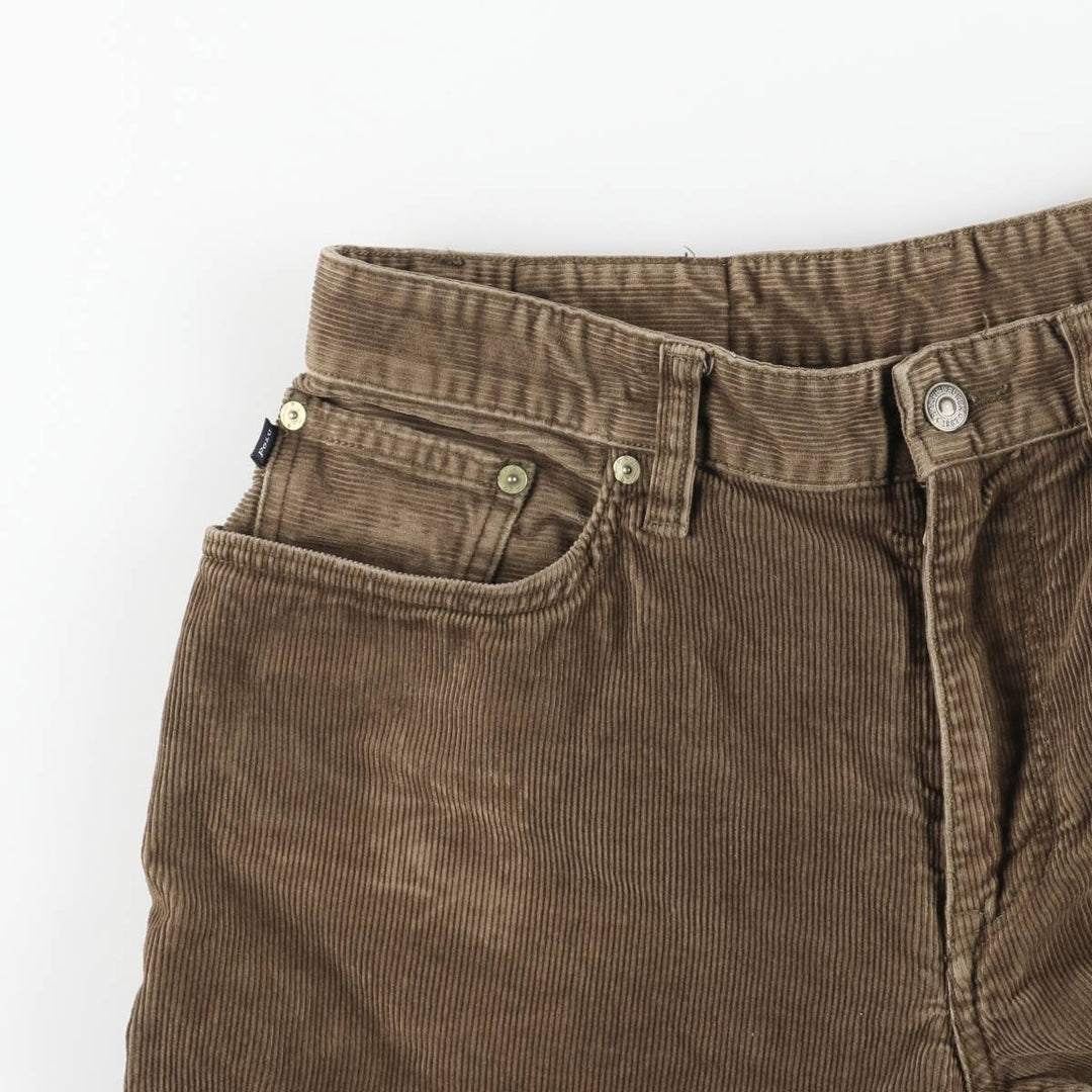 Ralph Lauren POLO RALPH LAUREN STRETCH STRAIGHT FIT Corduroy Pants Men's Size W33 cotton brown type Vintage Second Hand