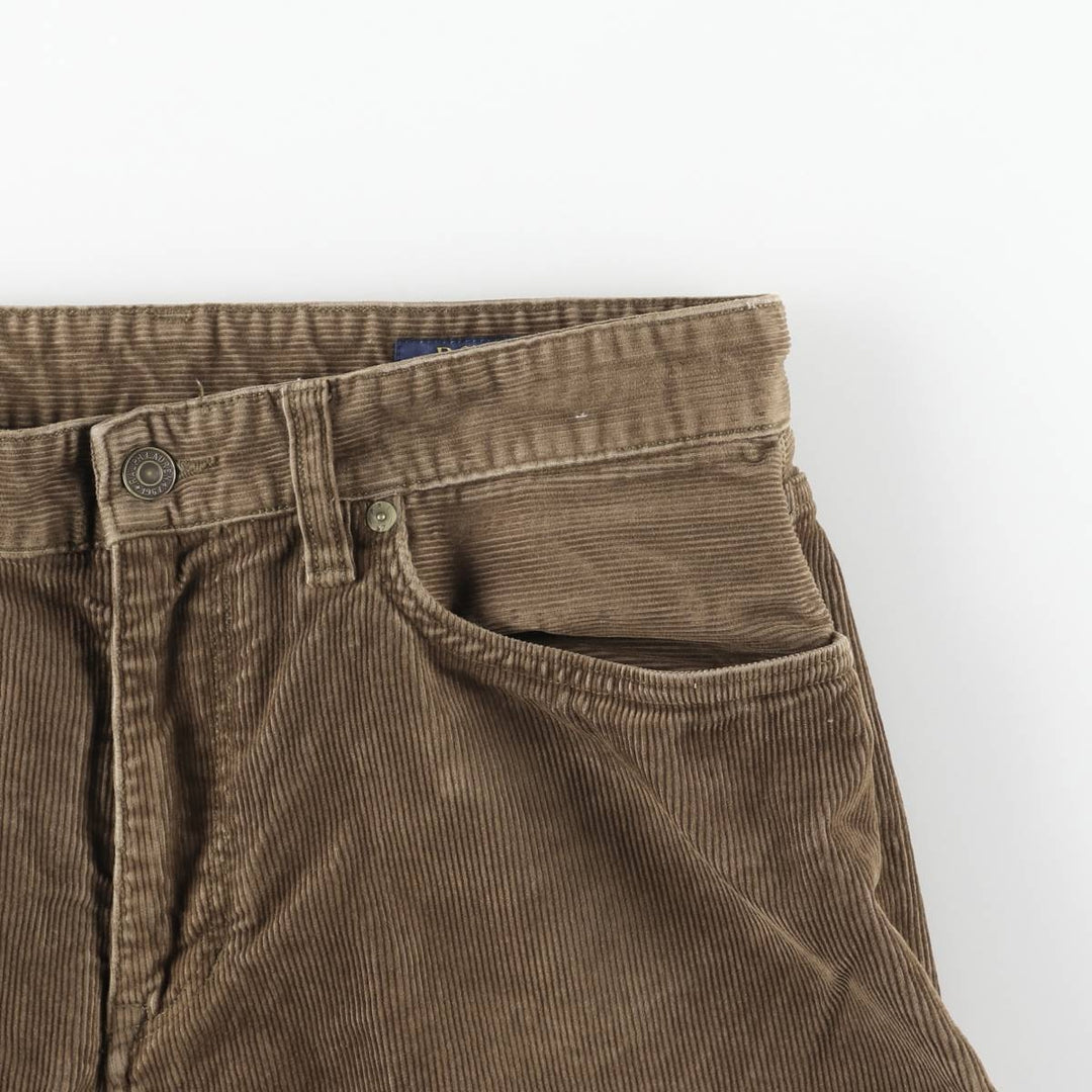 Ralph Lauren POLO RALPH LAUREN STRETCH STRAIGHT FIT Corduroy Pants Men's Size W33 cotton brown type Vintage Second Hand