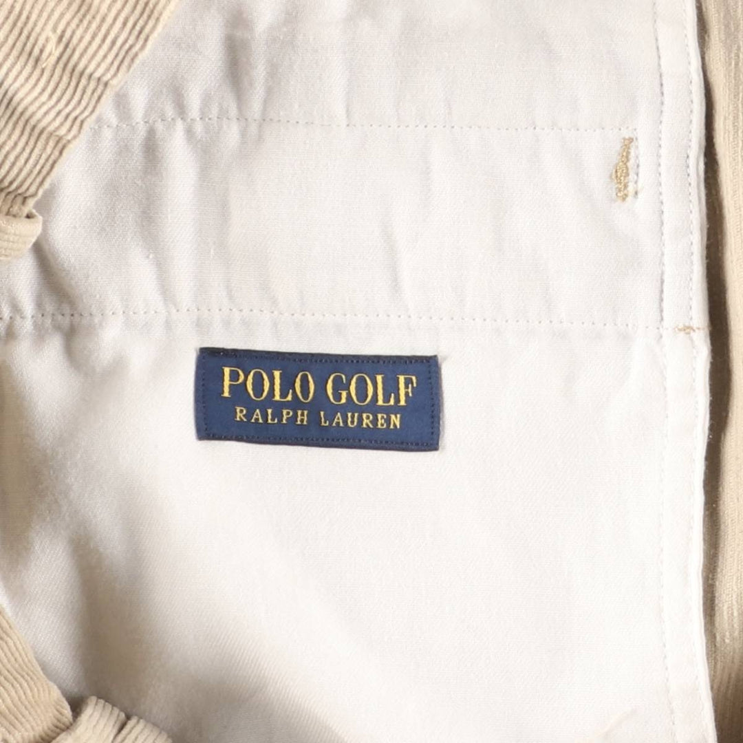 Ralph Lauren POLO GOLF corduroy pants for men, size W37 cotton Beige type Vintage Second Hand