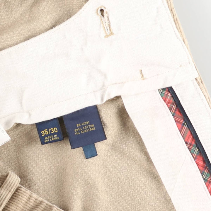 Ralph Lauren POLO GOLF corduroy pants for men, size W37 cotton Beige type Vintage Second Hand