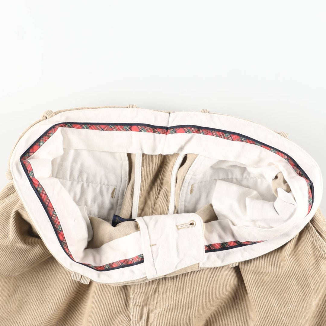 Ralph Lauren POLO GOLF corduroy pants for men, size W37 cotton Beige type Vintage Second Hand