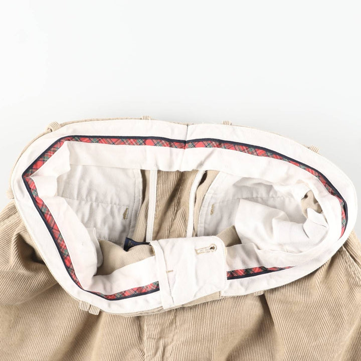 Ralph Lauren POLO GOLF corduroy pants for men, size W37 cotton Beige type Vintage Second Hand