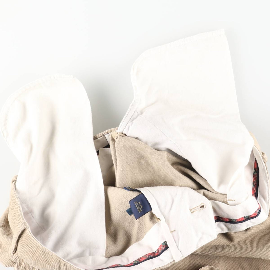 Ralph Lauren POLO GOLF corduroy pants for men, size W37 cotton Beige type Vintage Second Hand