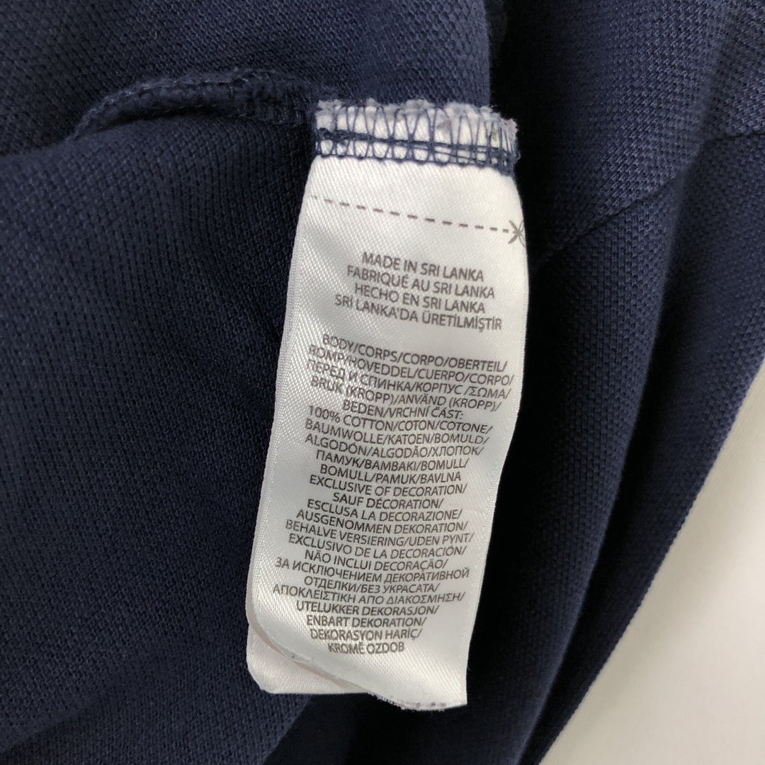 Ralph Lauren POLO RALPH LAUREN CLASSIC FIT long-sleeved polo shirt, men's size L cotton navy blue type Vintage Second Hand