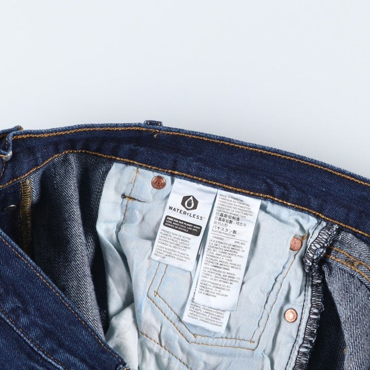 Levi's 501 dark blue straight denim pants, men's size W37 cotton navy blue type Vintage Second Hand