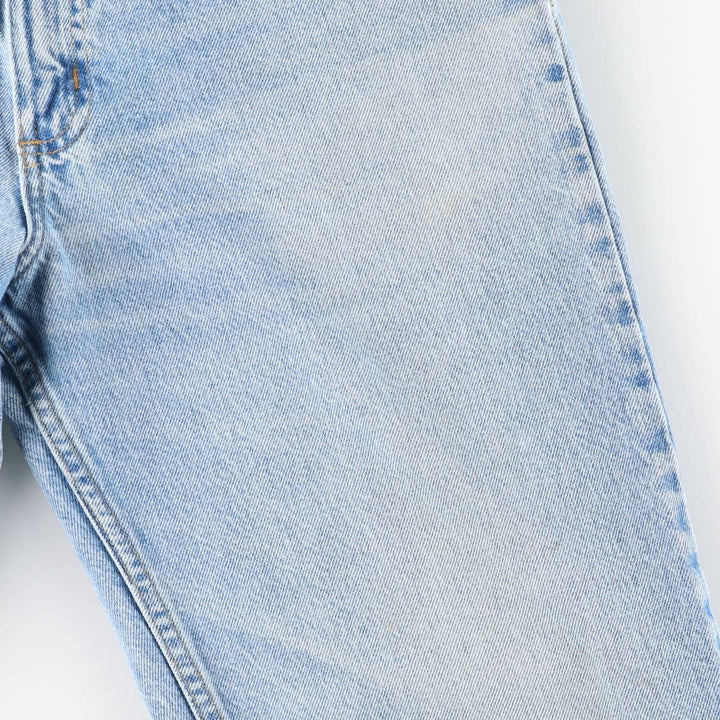 00'S Carhartt tapered denim pants for men, W33 equivalent cotton Blue type light blue Vintage Second Hand