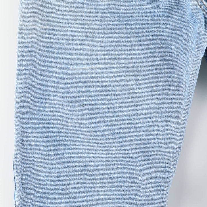 00'S Carhartt tapered denim pants for men, W33 equivalent cotton Blue type light blue Vintage Second Hand