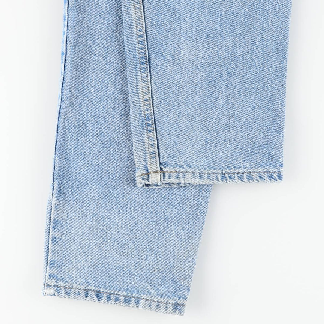 00'S Carhartt tapered denim pants for men, W33 equivalent cotton Blue type light blue Vintage Second Hand